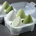 thumbnail image 2 of Botella flotante de maquillaje de belleza, huevos que no comen polvo con caja de almacenamiento, esponja de maquillaje, borla de maquillaje para polvos secos y húmedos, de doble uso, 2 of 6