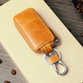 thumbnail image 1 of Bolso de cuero para llaves de vehículo motorizado, estilo retro, para colgar en la cintura, para hombre, con capa de piel de vaca, 1 of 4