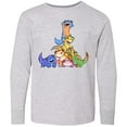 thumbnail image 3 of Inktastic Gecko Pile Cute Lizards Long Sleeve Youth T-Shirt, 3 of 5