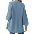 thumbnail image 3 of Lovskoo Cardigan Sweaters for Women Long Sleeve Open Front Casual Lightweight Soft Knit Cardigan Sweater Outerwear Sky Blue, 3 of 8