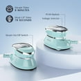 thumbnail image 6 of Mini travel iron with steam function, suitable for dual-voltage clothes, portable mini ironing machine, 6 of 7