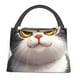 thumbnail image 1 of Fotbe Cute Cartoon Kitten Bolsa Térmica Portátil con Estampado, Bolsa de Entrega de Alimentos Aislada, Bolsa Reutilizable de Gran Capacidad para Comidas y Supermercado, 1 of 6