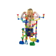 Marble Genius Marble Run - Maze Track or Race Game for Adults, Teens, Toddlers, or Kids Aged 4-8 years old, 150 Complete Pieces (85 Translucent Marbulous Pieces + 65 Glass-Marble Set), Super Set