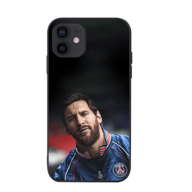 Étui iPhone 12 13 14 Pro Max, Étui Mode star du Football Messi 30