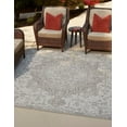 thumbnail image 1 of Rugs.com Jill Zarin Outdoor Collection Rug – 10' 8 Square Gray Flatweave Rug Perfect For Living Rooms, Kitchens, Entryways, 1 of 9