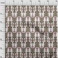 thumbnail image 2 of oneOone Tissu Polyester Lycra Imprimé Tourbillon & Paisley Ikat au Mètre 56 Pouces de Large, 2 of 4
