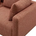 thumbnail image 3 of TOV Furniture Hangover Sedona Red Textured Fabric Loveseat, 3 of 5