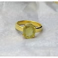 thumbnail image 2 of Natural Yellow Sapphire 925 Sterling Silver Ring, Gift for Her, Pukharaj Ring, Birthstone Rings ,Gift For Her, 2 of 2