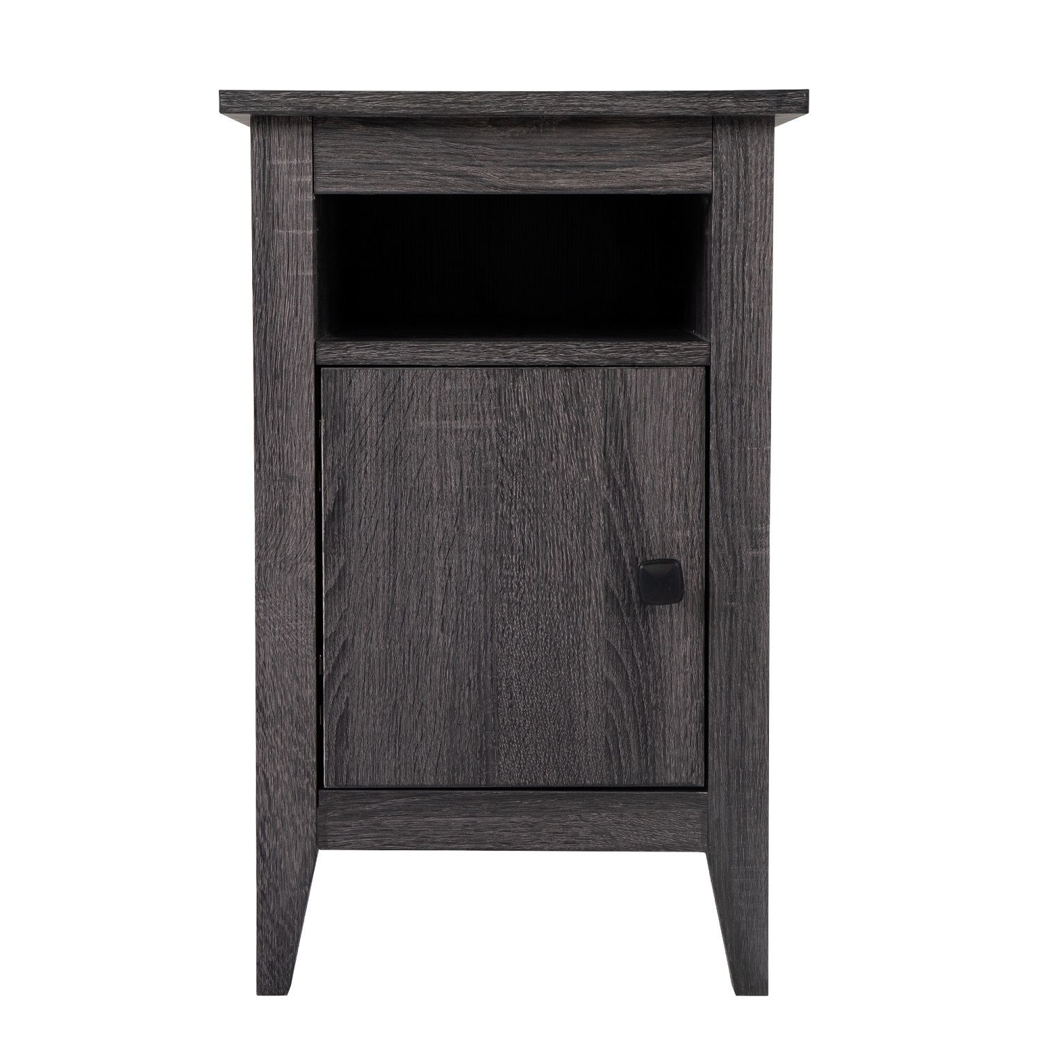 Buy JAXPETY Modern Farmhouse Nightstand, Wooden Bedside End Table with ...