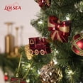 thumbnail image 3 of Lolsea 82pcs Christmas Balls Ornaments Set, Shatterproof Plastic Decor for Xmas Tree with Hanging Strings, Gold & Red & Green, 3 of 8