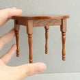 thumbnail image 7 of LShunze 1/12 Scale Dollhouse Furniture Set, Wooden Table and 2 Chairs Miniature Furniture Living Room Decor for Doll House Accessories (Three-Piece Table and Chair Set), 7 of 7
