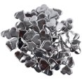 thumbnail image 1 of 400 piezas de pétalos en forma de corazón confeti en forma de corazón para el día de San Valentín boda cumpleaños aniversario decoración plata, 1 of 14