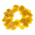 thumbnail image 2 of Fichas de póquer perfke 100x 25MM Plástico Casino fichas Bingo Marcadores Juguete Regalo Amarillo, 2 of 8