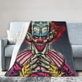 thumbnail image 2 of Killer Klowns From Outer Space Clown Blanket, Soft Flannel Throw Cozy Flannel Blankets Travel Throw Blanket Super Soft Lightweight Bedding Lap Chair Sofa for Adults Kids Teens 50"X40", 2 of 9