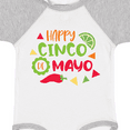 thumbnail image 4 of Inktastic Happy Cinco De Mayo with Lime and Red Pepper Boys or Girls Baby Bodysuit, 4 of 5
