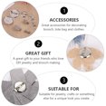 thumbnail image 4 of 100 piezas DIY accesorios de broche accesorios de fabricación de joyas Clips de base de disco redondo, 4 of 6