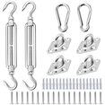 thumbnail image 1 of Muyoka Sun Shade Sail Hardware Kit 304 Acero inoxidable Sun Shade Hardware Kit Outdoor Sun Shade Sail Canopy Kit de accesorios para triángulo Rectángulo Sun Shade Sail Instalación Muyoka Hogar, 1 of 7