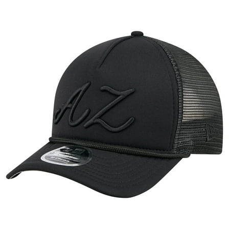 Men's New Era Black Arizona Diamondbacks City Initial 9FORTY A-Frame M-Crown Adjustable Trucker Hat