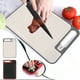 thumbnail image 1 of Tabla de cortar multifuncional con afilador de cuchillos - Tabla de aleación de aluminio de doble cara para carne y frutas y verduras, 12,24x8,31 pulgadas, 1 of 6