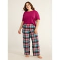 thumbnail image 4 of Joyspun Women's Flannel Sleep Pants, 30” Inseam, Sizes XS-3X, 4 of 6