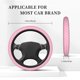 thumbnail image 3 of Fotbe Pink Bows Funda para Volante Universal de 15 pulgadas, Accesorios para Auto para Hombre y Mujer, Protector de Volante Cómodo para SUV y Sedán, 3 of 6