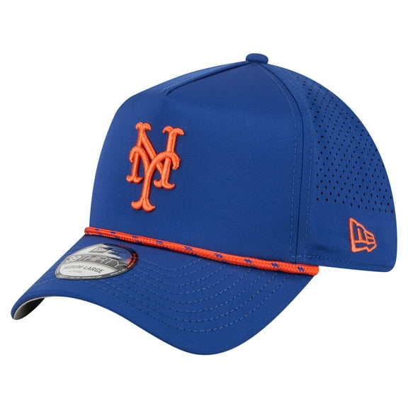 Men's New Era  Royal New York Mets 39THIRTY A-Frame Perforated Flex Hat