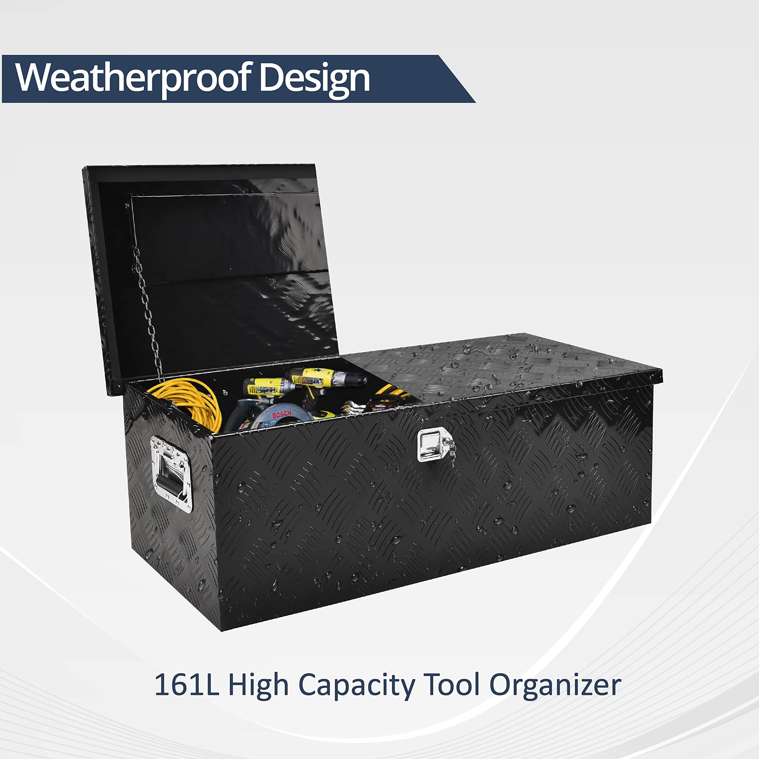 BATONECO PERFORMANCE Tool Boxes and Organizers, Aluminum Black, 44 x 15 x 15 Inches, 24.2 lbs