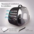thumbnail image 3 of Bolsa de transporte para mascotas plegable portátil, adecuada para el diseño de compartimentos para mascotas pequeñas, claraboya perforada ventilada, negro, 36 * 22 * ​​​​20 CM JAMW Sencillez, 3 of 5