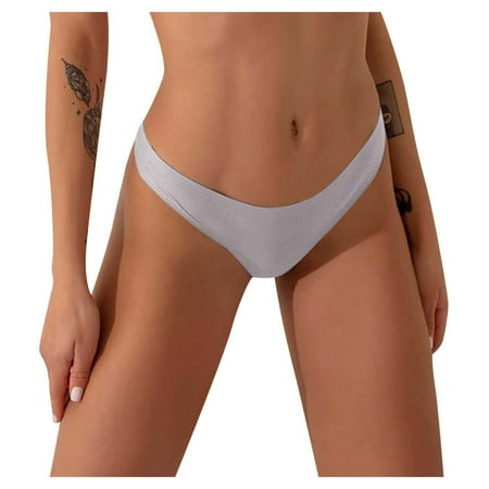 

Women Sexy Solid Color Low Waist Breathable Sensuality Panties Underwear