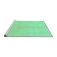 thumbnail image 2 of Ahgly Company Machine Washable Indoor Rectangle Solid Turquoise Blue Modern Area Rugs, 2' x 5', 2 of 4