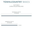 thumbnail image 6 of TOWN & COUNTRY BASICS Modern Sphere Single Indoor Curtain Rod and Finial Set, Easy Install Wall Mount, Matte Silver, Adjustable 36”-72”, 6 of 8