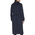 thumbnail image 4 of Kenneth Cole New York Womens 17OMW212 Double Breasted Luxury Wool-Blend Full Length Maxi Coat - Navy - 6, 4 of 4