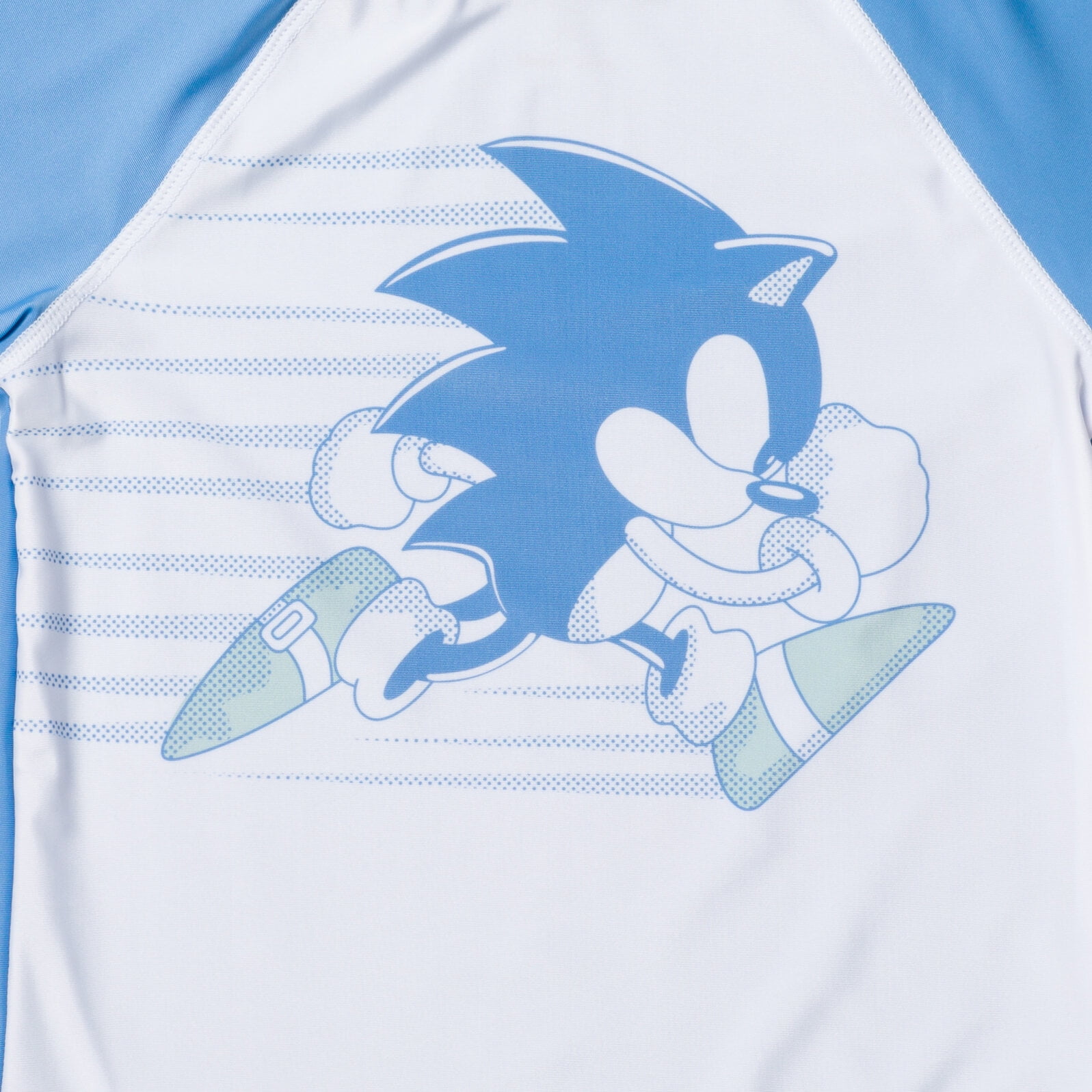 SEGA Sonic The Hedgehog Big Boys Rash Guard and Swim Trunks Outfit Set Little Kid to Big Kid