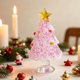 thumbnail image 4 of Mini Handmade Glass Christmas Tree Ornament Small Desktop Crystal Xmas Tree Table Decor For Decoration, 4 of 6
