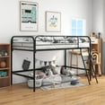 thumbnail image 3 of MAYEERTY Black Metal Twin Loft Bed: Space - Saving Design, 3 of 5