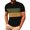Dark Green, variant on Afdoent T Shirts For Men Men Solid Color Crew Neck Splicing Short Sleeve Shirt Top Streetwear
