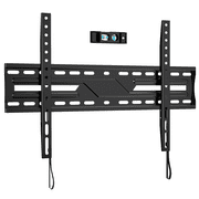 FitMetal Fixed Low Profile TV Wall Mount for 37-82 inch Tvs, Holds up to 132 lbs, Max Vesa 600x400mm, Fits 8/16/24" Studs