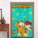 thumbnail image 1 of Cortina de puerta Garfield para entrada, cortina opaca con estampado de patrón, cortina divisoria de ambientes, tapiz para decoración del hogar, 34" de ancho x 56" de largo, 1 of 7