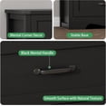 thumbnail image 6 of FANRAL 7 Drawers Dresser for Bedroom,Modern Wooden Chest of Drawers,Storage Organizer Dresser for Closet,Black Dresser, 6 of 8