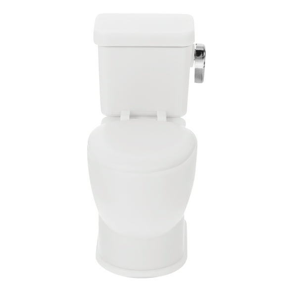 HONMEET White Plastic Simulated Toilet Dollhouse Accessory 1 Piece for Miniature Furniture