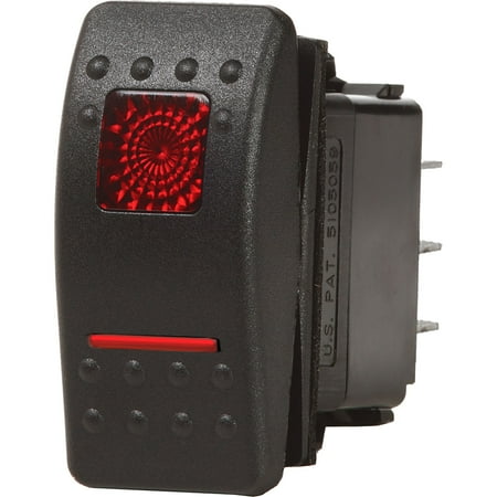 Description Black And White - Blue Sea Systems 7931 Blue Sea 7931 Contura Ii Switch Spdt Black - On-off-on