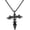 E1: cross, variant on Leander Women's Stainless Steel Pendant Necklace, Lock-shaped Pendant, Lobster Clasp
