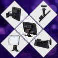 thumbnail image 3 of DYstyle 30W 60W 100W LED UV Black Light Blacklight Flood Light IP66 Waterproof Outdoor Floodlight with Plug for Dance Party Stage Lighting Glow in The Dark Neon Glow Body Paint Aquarium, 3 of 7