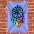 thumbnail image 2 of Dream Catcher with Rainbow Feathers Watercolor Sketch Home Business Office Sign, 2 of 3