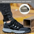 thumbnail image 6 of Safety Shoes Men's Lightweight Work Shoes Breathable Steel Toe Shoes Slip Resistant Anti-Smashing Protective Shoes EU 38-44, 6 of 7