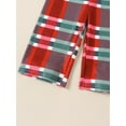 thumbnail image 5 of Toddler Girls Christmas Plaid Print Tank Jumpsuit Sleeveless Round Neck Long Pants Overalls, 5 of 8