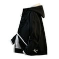 thumbnail image 4 of Kureaily Men's Casual Jackets Lightweight Zipper Hooded Sweatshirt Stylish Couples Athletic Outerwear For Daily Wear Comfortable Fit For Spring Autumn Winter, 4 of 4