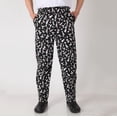 thumbnail image 5 of Men's Casual Elastic Waist Pants Hotel Work Uniform Small Pepper Print, 5 of 5