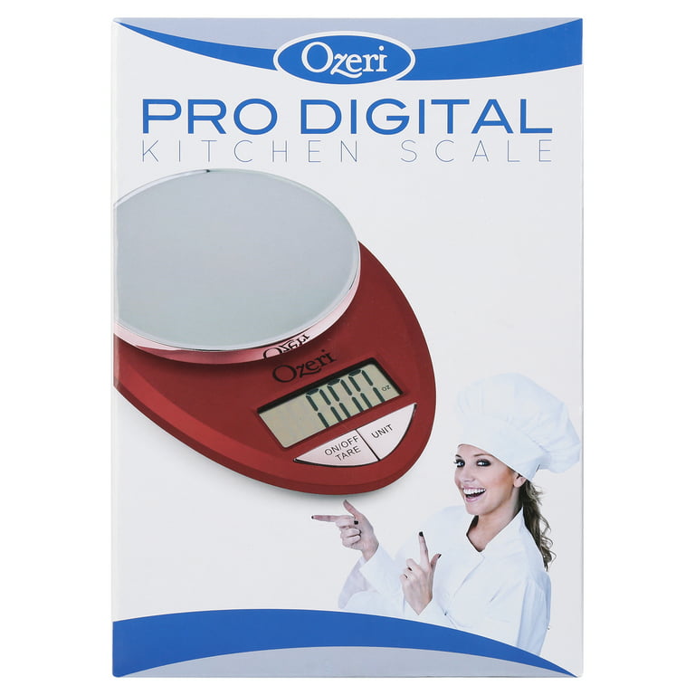 Ozeri Pro Digital Kitchen Food Scale, 0.05 oz to 12 lbs (1 gram to 5.4 kg)  