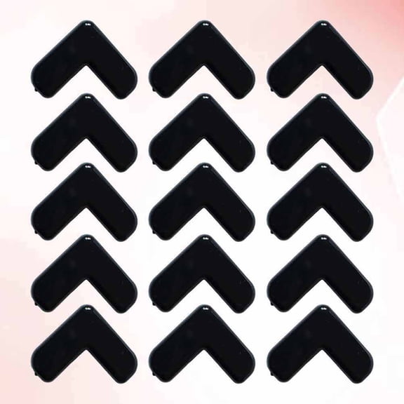 SOPOTUTU 20pcs Black Silicone Corner Protectors for Child Safety, Furniture Edge Guards for Home, Baby Proofing
